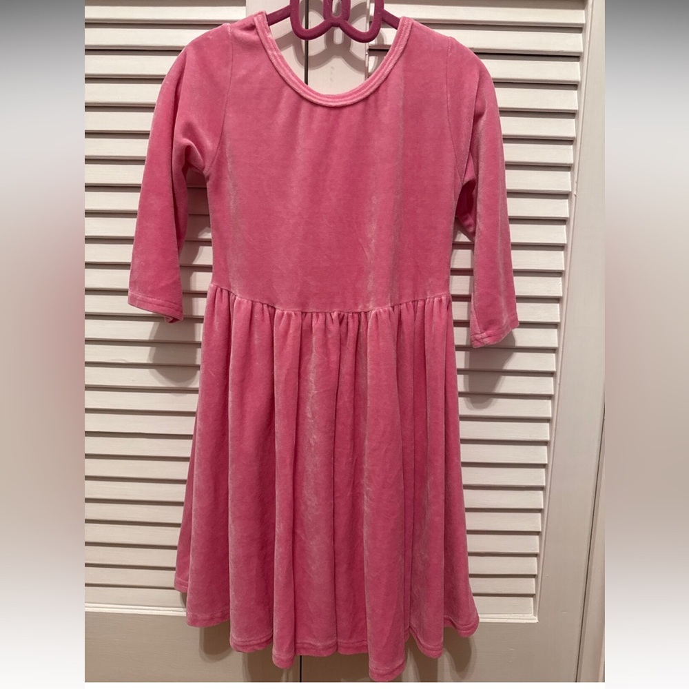 Vivie & Ash pink velvet dress